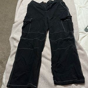 Black cargo pants